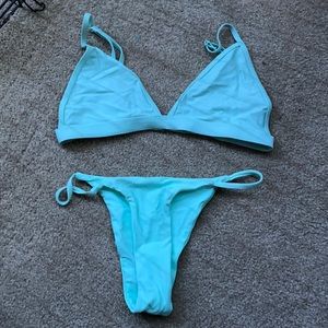 Blue bikini